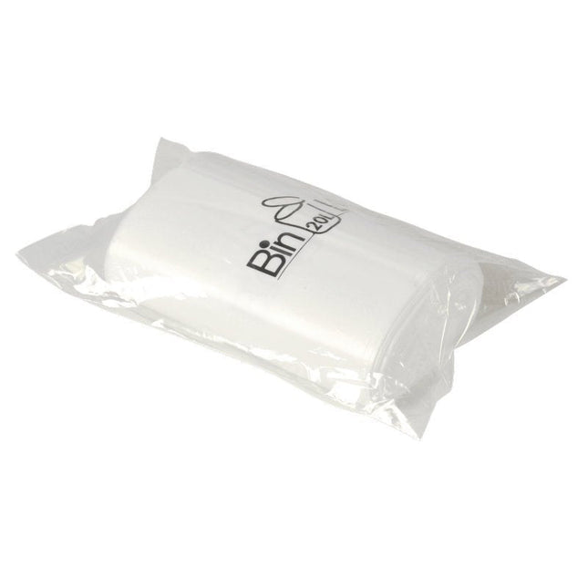 Bin Line Beutel 20 L, 385x775 mm, 10 my LLDPE, Weiß    | Rolle (20 Beutel)