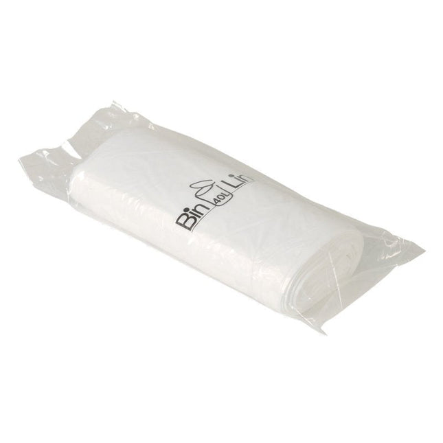 Bin Line Beutel 40 L, 600x900 mm, 10 my LLDPE, Weiß    | Rolle (20 Beutel)