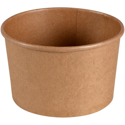 Schale, 480 ml, ø 11,1 cm, Kraft/PE, Braun   | Packung (50 Stück)