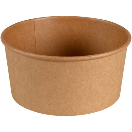 Schale, 730 ml, ø 14,5 cm, Kraft/PE, Braun   | Packung (50 Stück)
