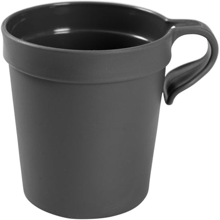 Mehrweg Tasse mit Henkel, 25 cl, Schwarz, PP   | Packung (12 Stück)