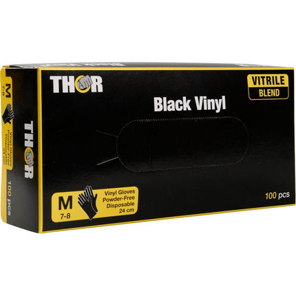 Thor Black Vinyl, Vitrile Blend, Puderfrei