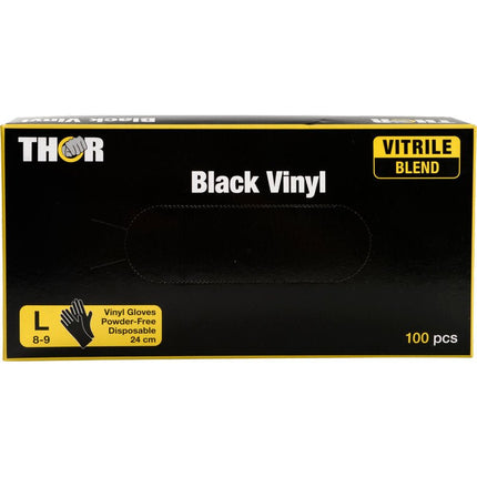 Thor Black Vinyl, Vitrile Blend, Puderfrei