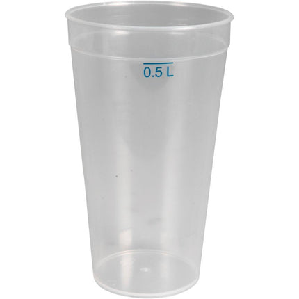 Mehrweg Trinkbecher, Transparent, PP
