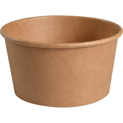 Schale, 400 ml, ø 11,5 cm, Kraft/PE, Braun   | Packung (50 Stück)