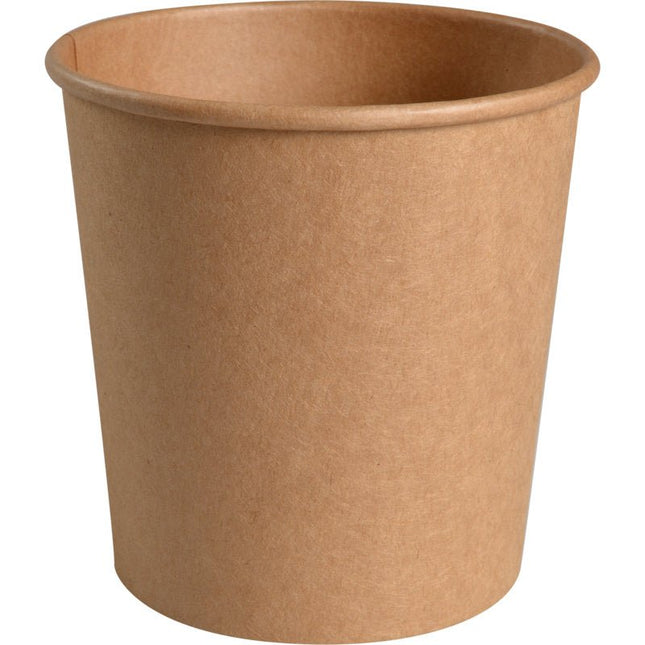Schale, 750 ml, ø 11,5 cm, Kraft/PE, Braun   | Packung (50 Stück)