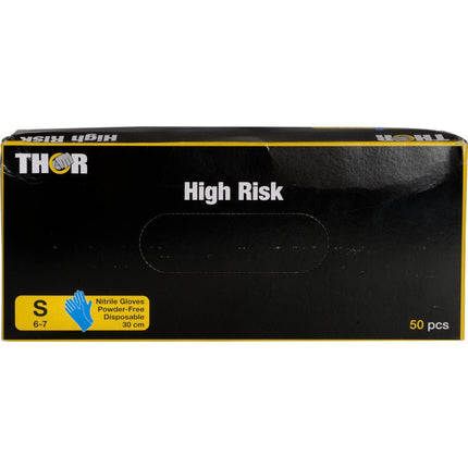 Thor High Risk Nitril-Handschuhe, Blau, 30 cm
