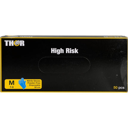 Thor High Risk Nitril-Handschuhe, Blau, 30 cm