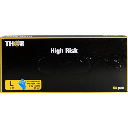 Thor High Risk Nitril-Handschuhe, Blau, 30 cm
