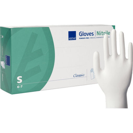 Nitril-Handschuhe, Classic, Puderfrei, Weiß