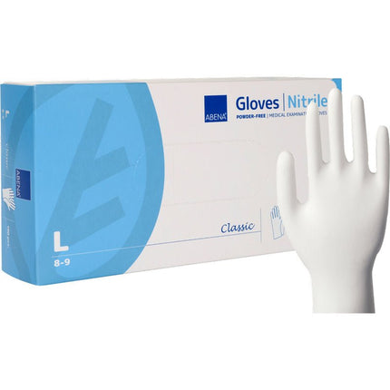 Nitril-Handschuhe, Classic, Puderfrei, Weiß
