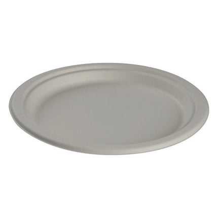 Teller, Bagasse, Weiß