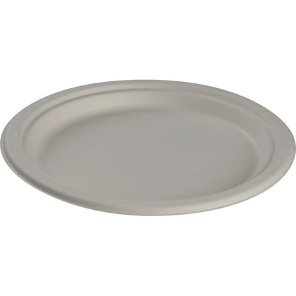 Teller, Bagasse, Weiß