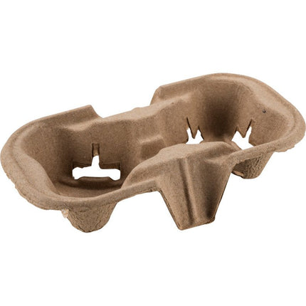 Becherhalter, Für 2 Becher, Pappe   | Packung (50 Stück)