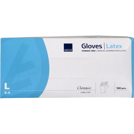 Latex-Handschuhe Classic, Puderfrei, Lang, Natur