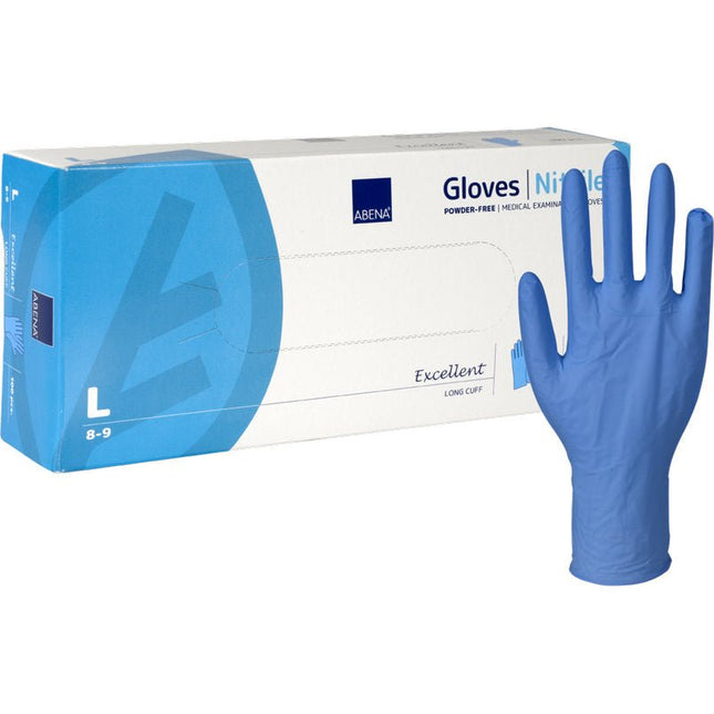 Nitril-Handschuhe Excellent, Puderfrei, Lang, Blau
