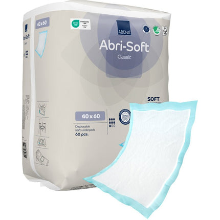 Einweg-Unterlage, Abri-Soft Classic, 40x60 cm,  Blau   | Packung (60 Stück)