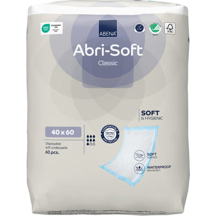 Einweg-Unterlage, Abri-Soft Classic, 40x60 cm,  Blau   | Packung (60 Stück)