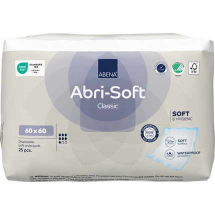 Einweg-Unterlage, Abri-Soft Classic, 60x60 cm,  Blau   | Packung (25 Stück)