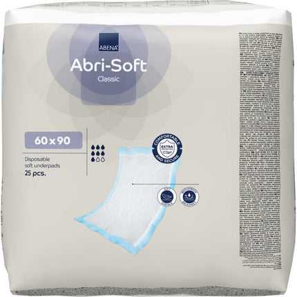 Einweg-Unterlage, Abri-Soft Classic, 60x90 cm,  Blau   | Packung (25 Stück)