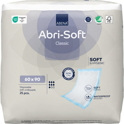 Einweg-Unterlage, Abri-Soft Classic, 60x90 cm,  Blau   | Packung (25 Stück)