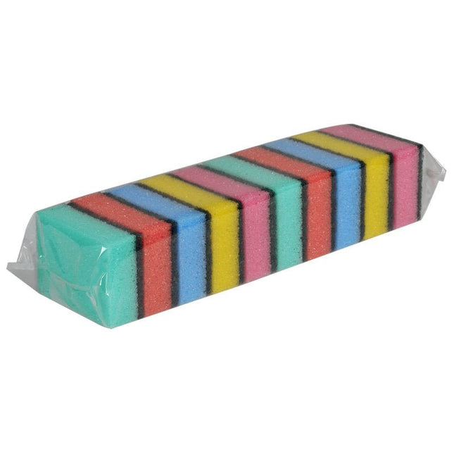 Putzschwamm, 3x6x9 cm, Diverse Farben    | Packung (10 Stück)