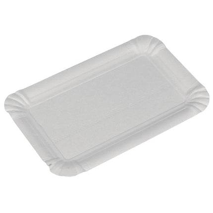 Pappteller, 10,5x16,5 cm, Weiß   | Packung (250 Stück)