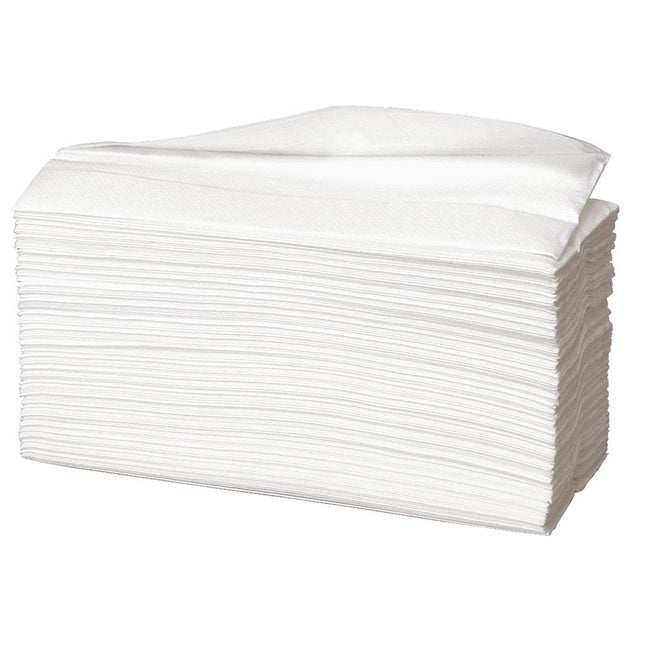 Papierhandtücher, 2-lagig, 23x31 cm, Weiß    | Packung (153 Stück)