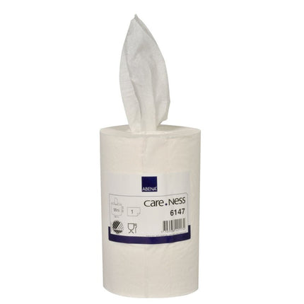Handtuchrolle Mini, 1-lagig, 20 cm x 120 m, Weiß   | Karton (12 Packungen)