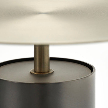 Tischlampe Tacker gunmetal/grau
