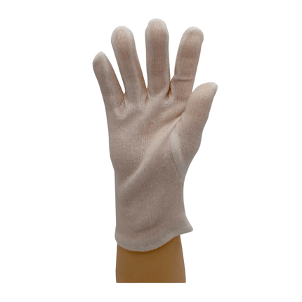 AMPri ECO-PLUS Unterziehhandschuhe Baumwolle puderfrei, weiß | Packung (12 Paare)
