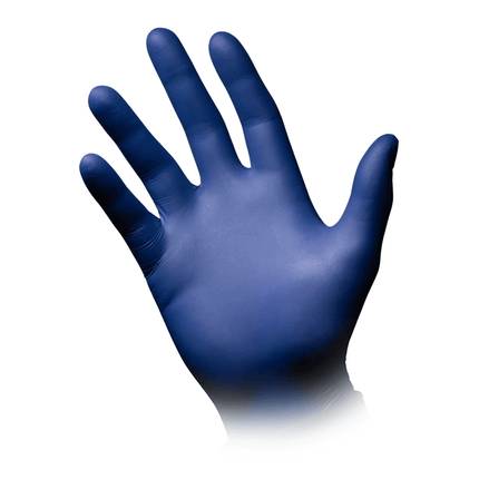 AMPri Epiderm Protect Nitrilhandschuhe by MED-COMFORT puderfrei, metallblau | Box (100 Stück)