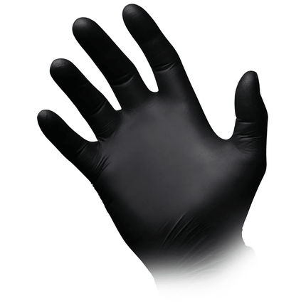 AMPri STYLE BLACK Nitrilhandschuhe puderfrei by MED-COMFORT, Schwarz