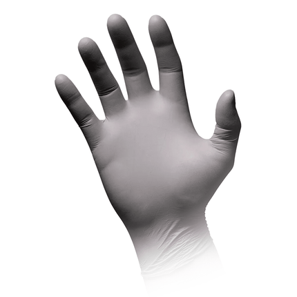AMPri STYLE PLATINUM Nitrilhandschuhe puderfrei by MED-COMFORT, Silbergrau