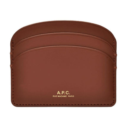 Demi-Lune Card Holder - A.P.C. - Hazelnut - Leather