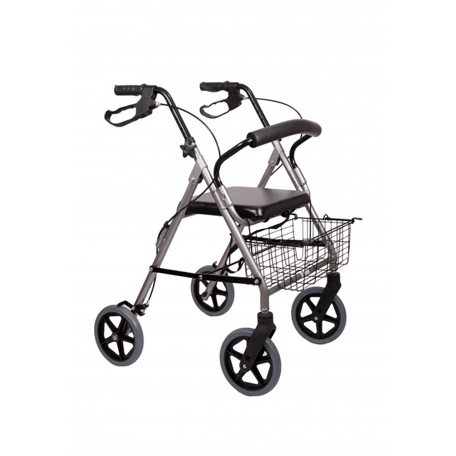 Aluminium Rollator – 8,7 kg, faltbar & bis 100 kg belastbar, alltagstauglich