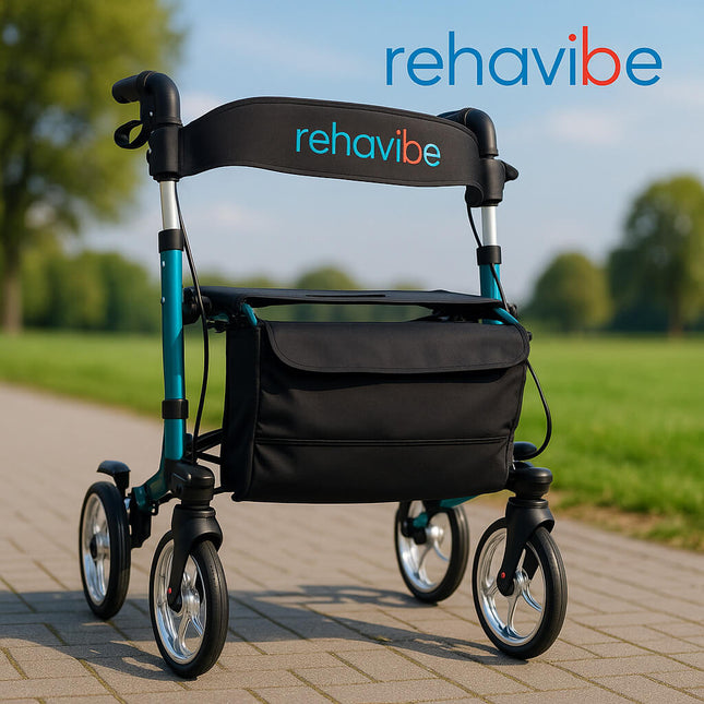 Leichtgewicht Reiserollator Grün – faltbar & ideal für unterwegs