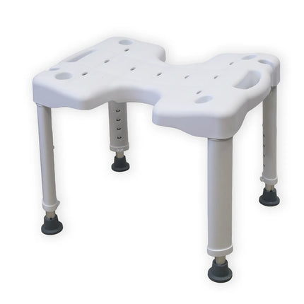 Duschhocker mit U-Ausschnitt – höhenverstellbar & rutschfest