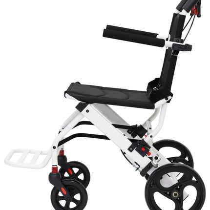 Leichter faltbarer Transportrollstuhl aus Aluminium bis 7,5 kg