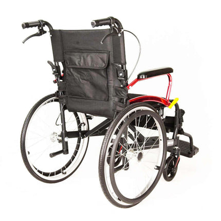 Leichter Faltrollstuhl AT52324 aus Aluminium – nur 10,7 kg & 100 kg Belastung