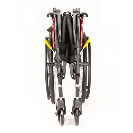 Leichter Faltrollstuhl AT52324 aus Aluminium – nur 10,7 kg & 100 kg Belastung