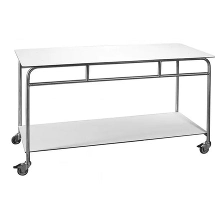 Novocal Arbeits- und Ablegetisch Rahmen: Edelstahl  Arbeitsplatte: Vollkernmaterial, weiß Wasser-,  | Packung (1 Stück)