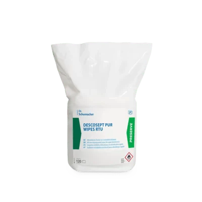 Dr. Schumacher DESCOSEPT PUR WIPES RTU | Spender (120 Tücher)