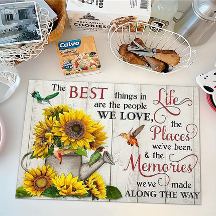 Abtropfmatte "SunFlower" schnell trocknend für Wohnmobil