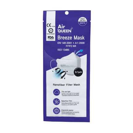 Air Queen partikelfiltrierender Mund-Nasen-Schutz CE2163 | Packung (1 Maske)
