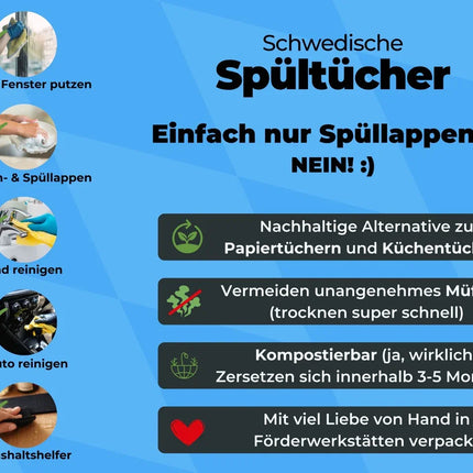 Bier Spültücher bedruckt (5x) als nette Geschenkidee