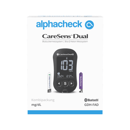 Alphacheck CareSens DUAL Blutzuckermessgerät Kombipackung | Packung (1 Stück)