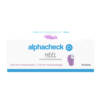 Alphacheck HEEL Inzisions-Sicherheitslanzetten, verschiedene Größen