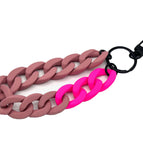 Altrosa/Neon Pink / Schwarz