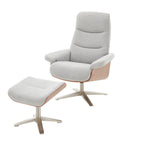 LAKE slate grey / Edelstahloptik / walnuss